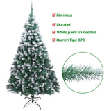 ZNTS 7FT Spray White PVC Christmas Tree 870 Branches 22023741