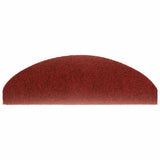 Stair Mats Self-adhesive 20 pcs 65x21x4 cm Bordeaux Red Half Round Large 3365647