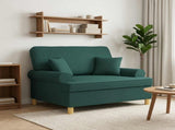 XXL Armchair with Cushions Dark Green Fabric 42043509