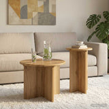 Side Table Set 2 pcs Artisan Oak 45 x 35 cm Engineered Wood 8001036