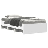 Bed Frame White Engineered wood Small Single Bed Frame 3295709