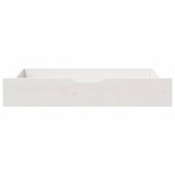 Under-Bed Drawers 2 pcs White 90x55x17 cm Solid Wood Pine 850924