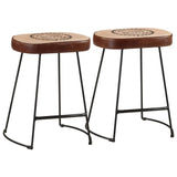Bar Stools 2 pcs Dark Brown 40x29.5x53 cm 358929