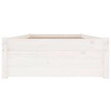 3103464 Bed Frame without Mattress with Drawers White 90x200 cm