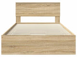 Bed Frame with Drawer Sonoma Oak 90 x 200 cm Engineer Wood 3410744