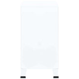 Storage Chest White Steel, plastic 75x40x80 cm Storage Chest 339626