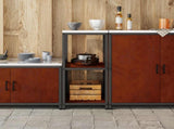 Kitchen Storage HATTEM Rusty 40 x 50 x 92 cm Steel 874974