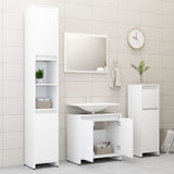 3 Piece Bathroom Furniture Set White Engineered Wood 3056925