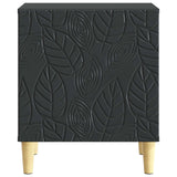 Bedside Table Black 43 x 34.5 x 50 cm Engineered Wood 895027