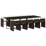 Garden Dining Set Brown, Cream White, Black 3211113