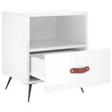 Bedside Cabinets 2 pcs High Gloss White 40x35x47.5 cm Engineered Wood 827377