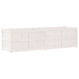 Garden Planter White 180x50x50 cm Solid Wood Pine 837505