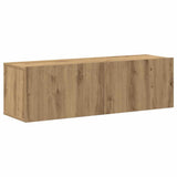 7 Piece TV Cabinet Set Wall-mounted Artisan Oak Engineered Wood 3329016