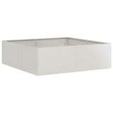 Planter 100x100x30 cm Stainless Steel 860812
