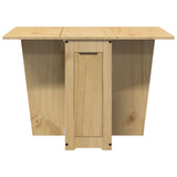 Butterfly Dining Table Foldable Corona Wax Brown Solid Wood Pine 4013433
