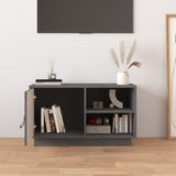 TV Cabinet Grey 70x34x40 cm Solid Wood Pine 818237