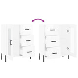 Sideboard High Gloss White 69.5x34x90 cm Engineered Wood 828054