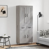 Highboard Grey Sonoma 69.5x34x180 cm Engineered Wood 3199911