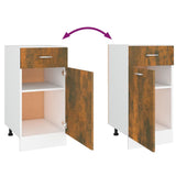 Drawer Bottom Cabinet Lyon Smoked Oak 40x46x81.5 cm Engineered Wood 815570