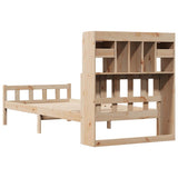 Bookcase Bed without Mattress 90x190 cm Single Solid Wood Pine 3322158