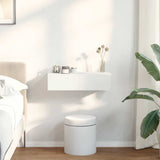 Wall Shelf with Drawers White 60x26.5x15 cm Engineered Wood 859968