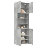 Highboard Concrete Grey 80x42.5x249 cm Engineered Wood 3281360