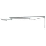Manual Awning Frame Adjustable White 3 x 2.5 m Steel 42024779