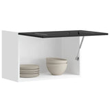 Kitchen Wall Cabinet Kalmar Black Engineered Wood 853598