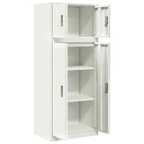 Storage Cabinet 2 pcs White 60 x 40 x 145 cm Steel Lockable 3438698