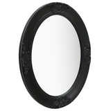 Wall Mirror Baroque Style 50x70 cm Black 320355