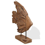 Fish Sculpture Teak 40x12x57 cm 244565