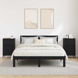 Bedside Cabinet 2 pcs Black Oak 40 x 35 x 70 cm Engineered Wood 881256