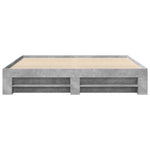 ZNTS Bed Frame without Mattress Concrete Grey 180x200cm Engineered Wood 3295453