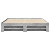 ZNTS Bed Frame without Mattress Concrete Grey 180x200cm Engineered Wood 3295453
