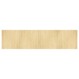 Rug Rectangular Light Nature 100x400 cm Bamboo 376819