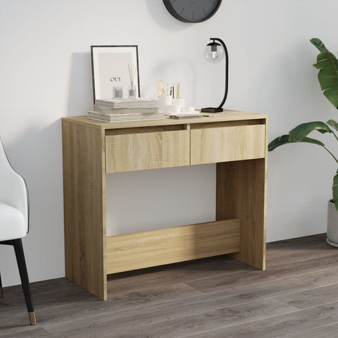 Console Table Sonoma Oak 89x41x76.5 cm Steel 809569