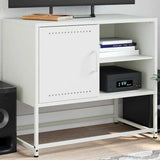 TV Cabinet White 68x39x60.5 cm Steel 846523