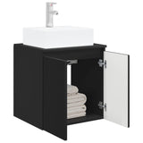 Wall-Mounted Sink Vanity Black 49.5 x 41 x 62.5 cm 890413