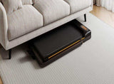 Folding Treadmill with Handrail & Adjustable Incline, 1-10 km/h Running Machine, Space Saving Low N601P303820B