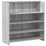 Reception Desk Grey Sonoma 180x50x103.5 cm Engineered Wood 3324174