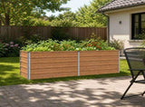 Raised Garden Bed Wood Brown 160 x 40 x 55 cm cold-rolled steel 8006240