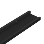 Wall Shelves 4 pcs Black 100x9x3 cm 326670