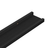 Wall Shelves 4 pcs Black 100x9x3 cm 326670