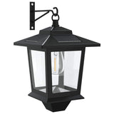 Wall Mount Lamp with LED Bulb 2 pcs Black 19 x 14 x 25 cm 42042689