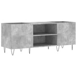 Record Cabinet Concrete Grey 121x38x48 cm Engineered Wood 831680
