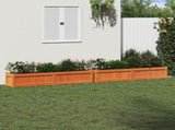 Garden Planters 2 pcs Wax Brown Solid Wood Pine 837479