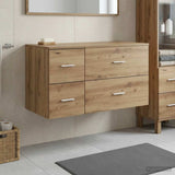 Bathroom Furniture Set 2 pcs Artisan Oak Engineered Wood 3404023