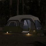 Family Tent with LED 9-Person Light Green Quick Release 94311
