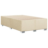 Box Spring Bed with Mattress Cream 120x200 cm Fabric 3285853