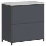 Kitchen Storage HATTEM Anthracite 90 x 50 x 92 cm Steel 874984